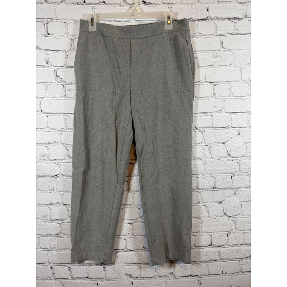 Old Navy Pull On Pants Cropped Elastic Waist Casual Gray Size 6 - Picture 1 of 4